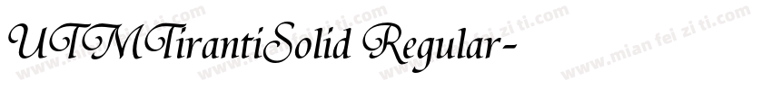 UTMTirantiSolid Regular字体转换